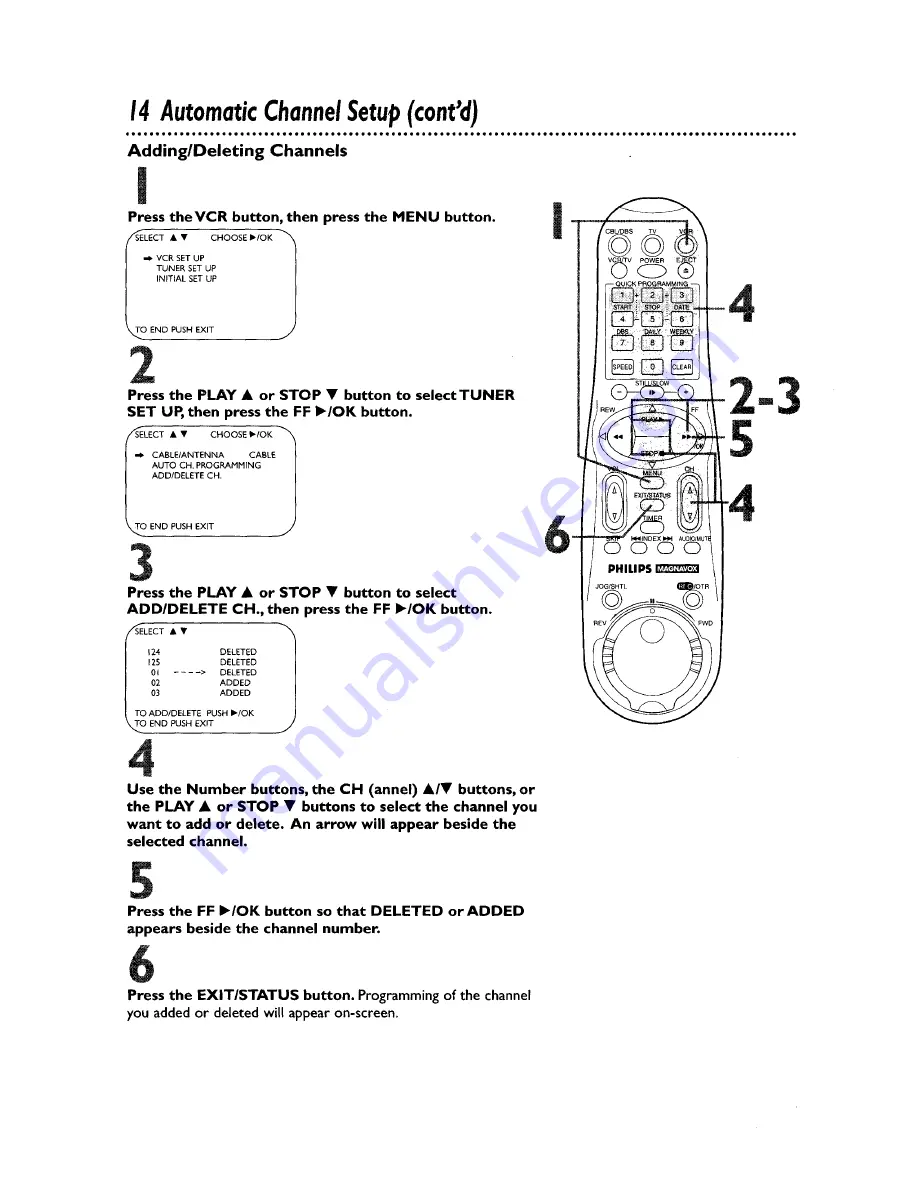 Philips VRZ464AT Скачать руководство пользователя страница 14