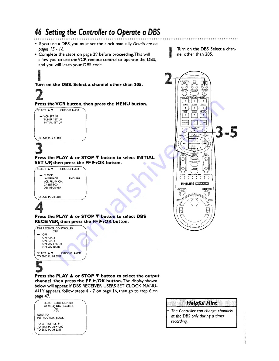 Philips VRZ464AT Скачать руководство пользователя страница 46