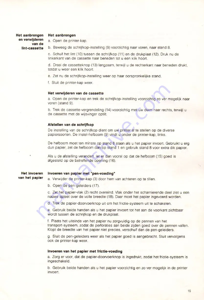 Philips VW0020 Operating Instructions Manual Download Page 17