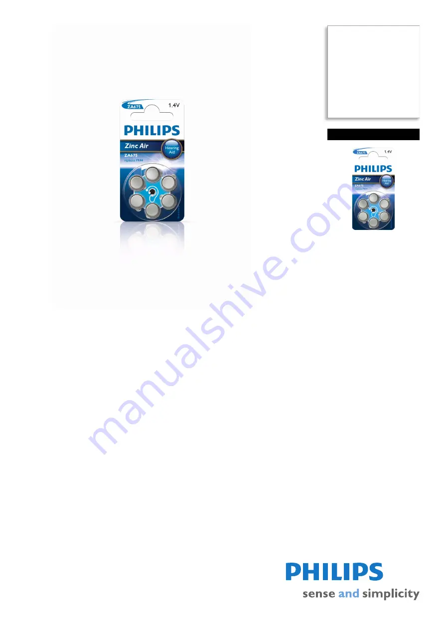 Philips ZA675B6A Specifications Download Page 1