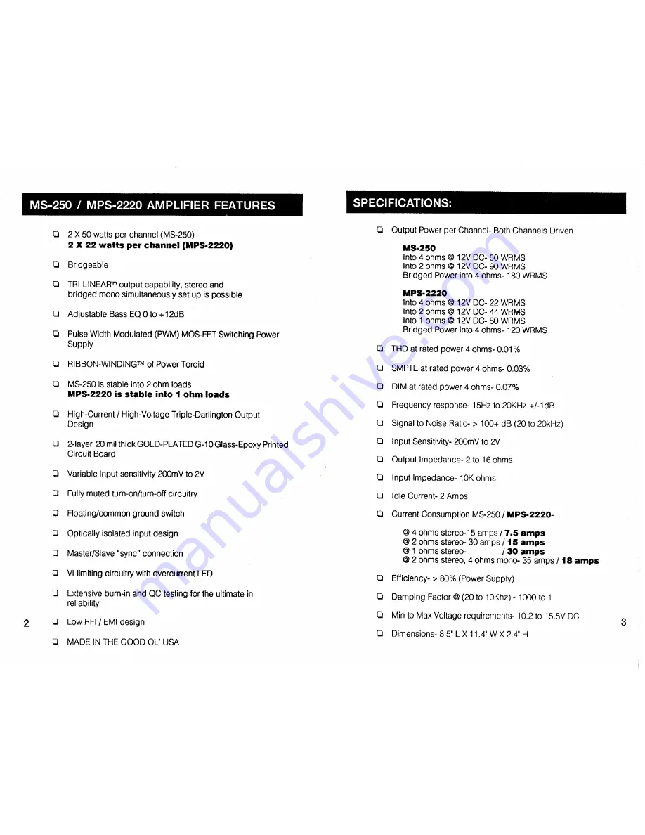 Phoenix MS-250 Manual Download Page 1