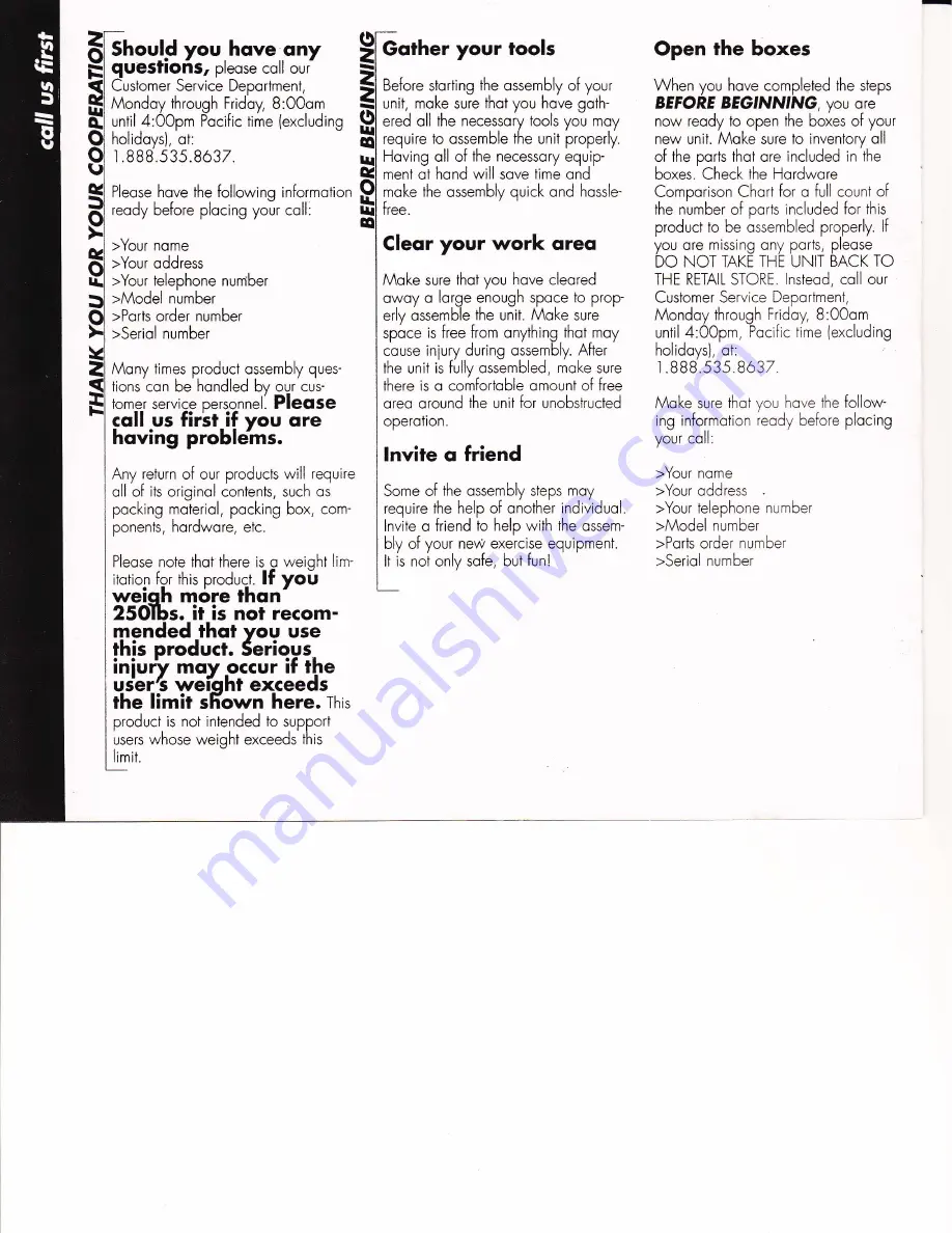 Phoenix Power Rower MR900 Owner'S Manual Download Page 2