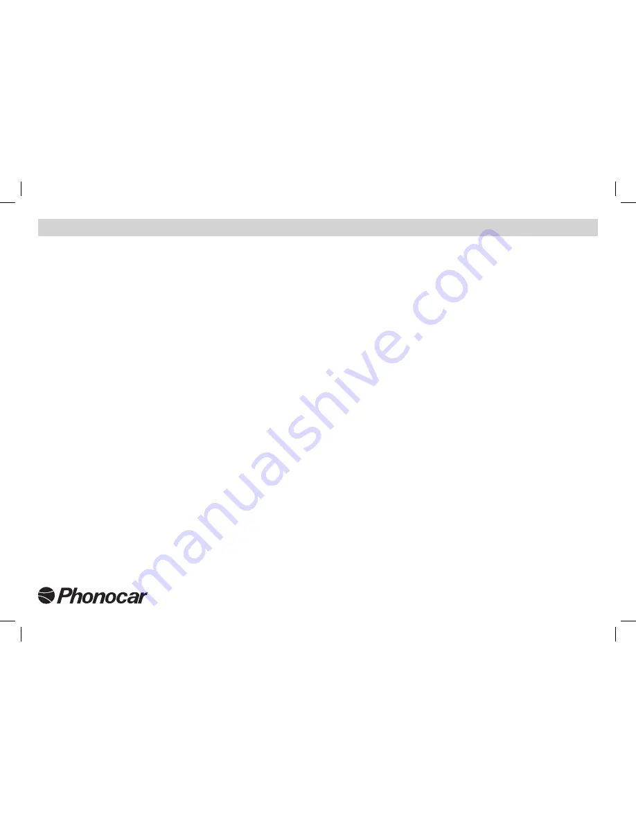 Phonocar VM 024 Instruction Manual Download Page 16