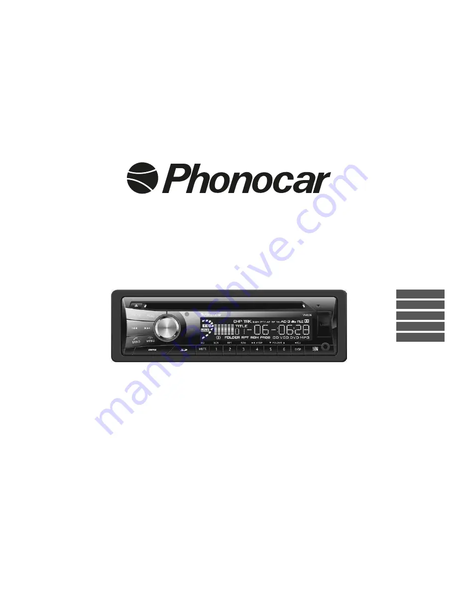 Phonocar VM 025 Instruction Manual Download Page 1