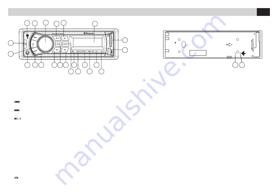 Phonocar VM 061 Instruction Manual Download Page 16