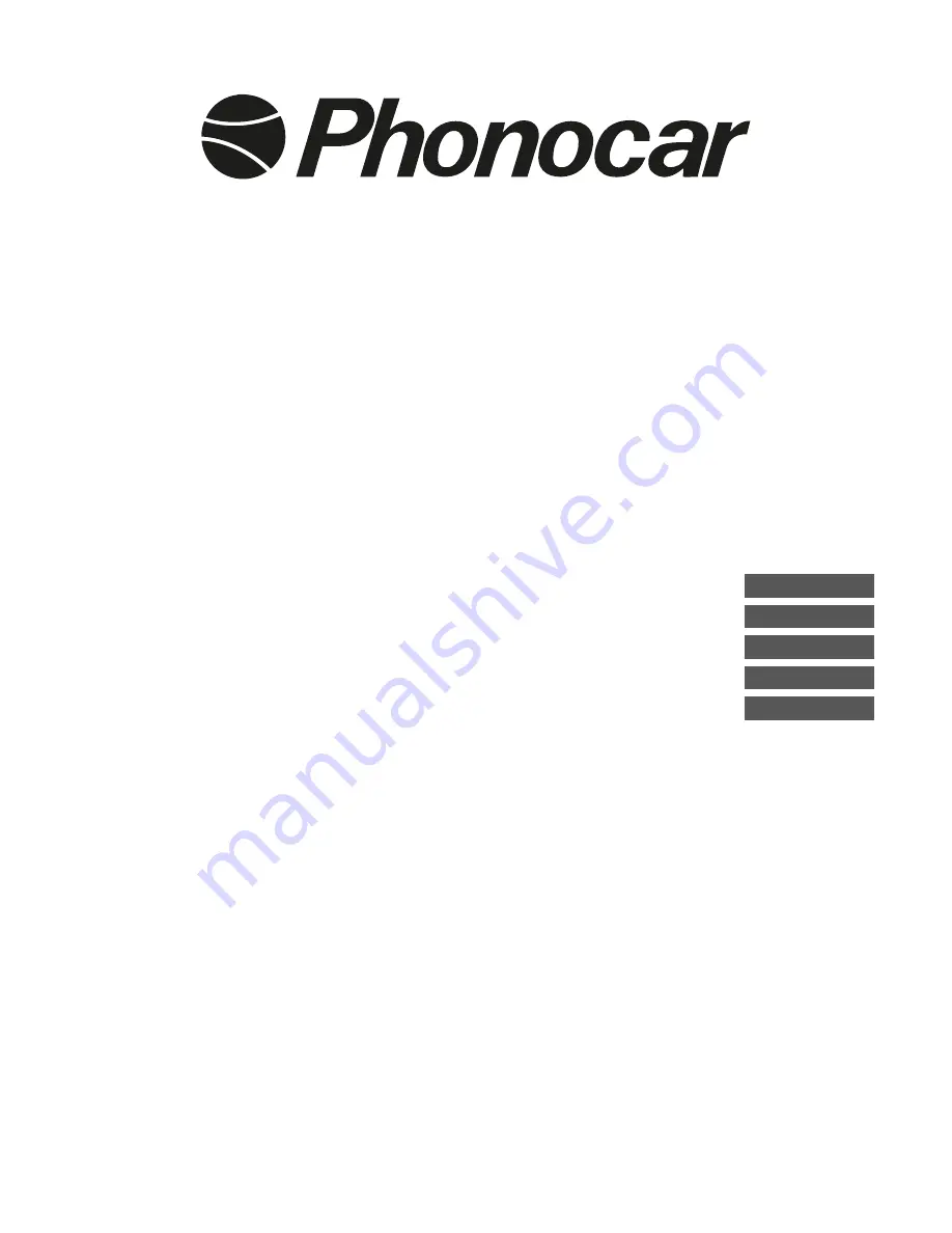 Phonocar VM 098 Instruction Manual Download Page 1