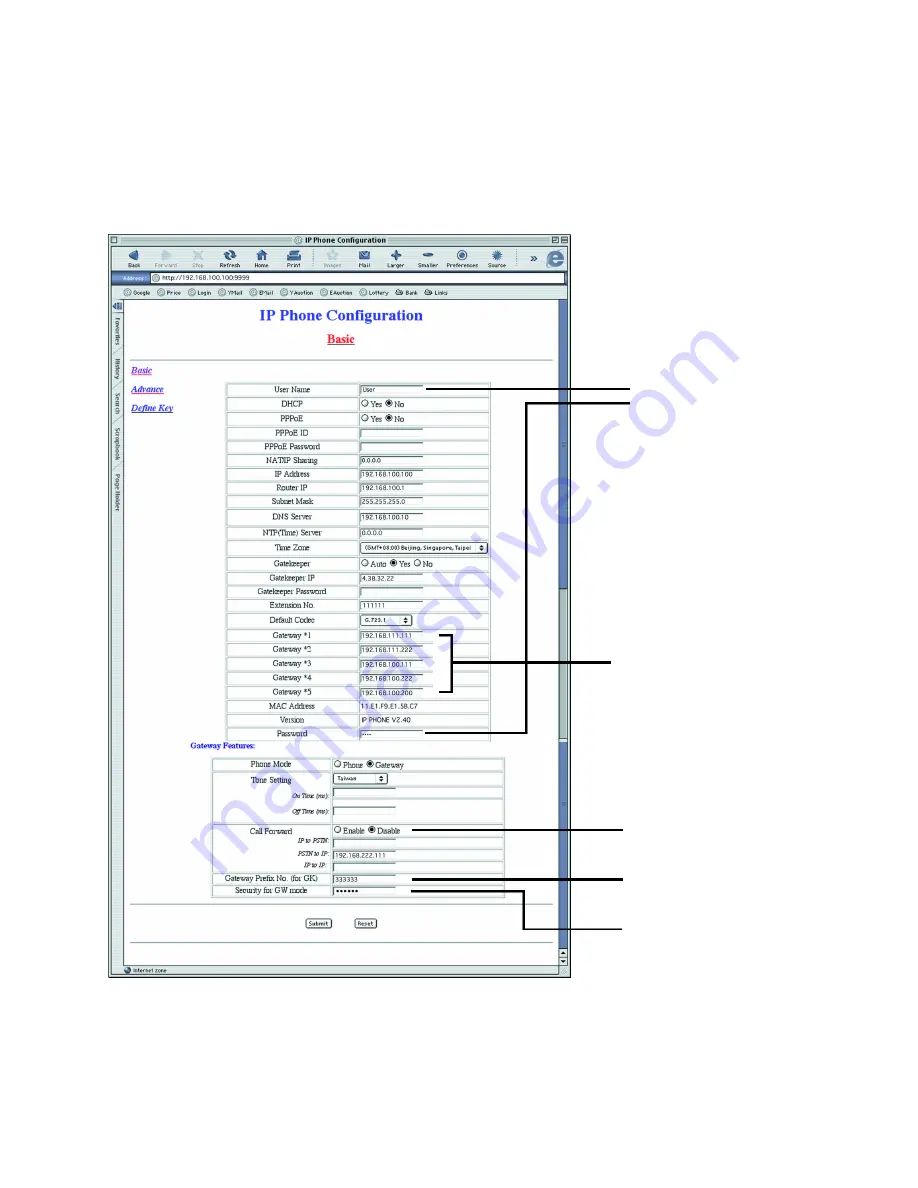 PI Manufacturing Internet Phone User Manual Download Page 15