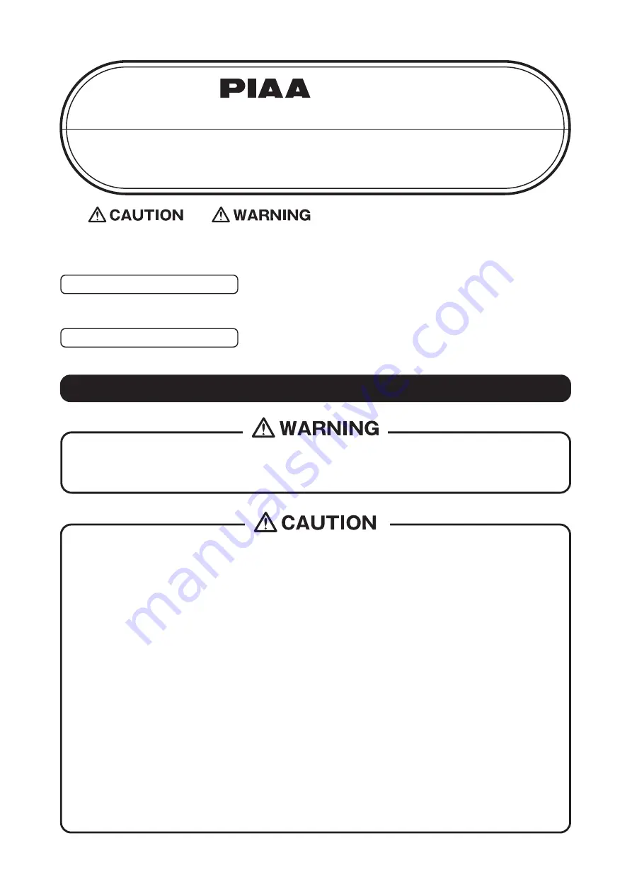 Piaa Quad EDGE Installation Instructions Manual Download Page 1