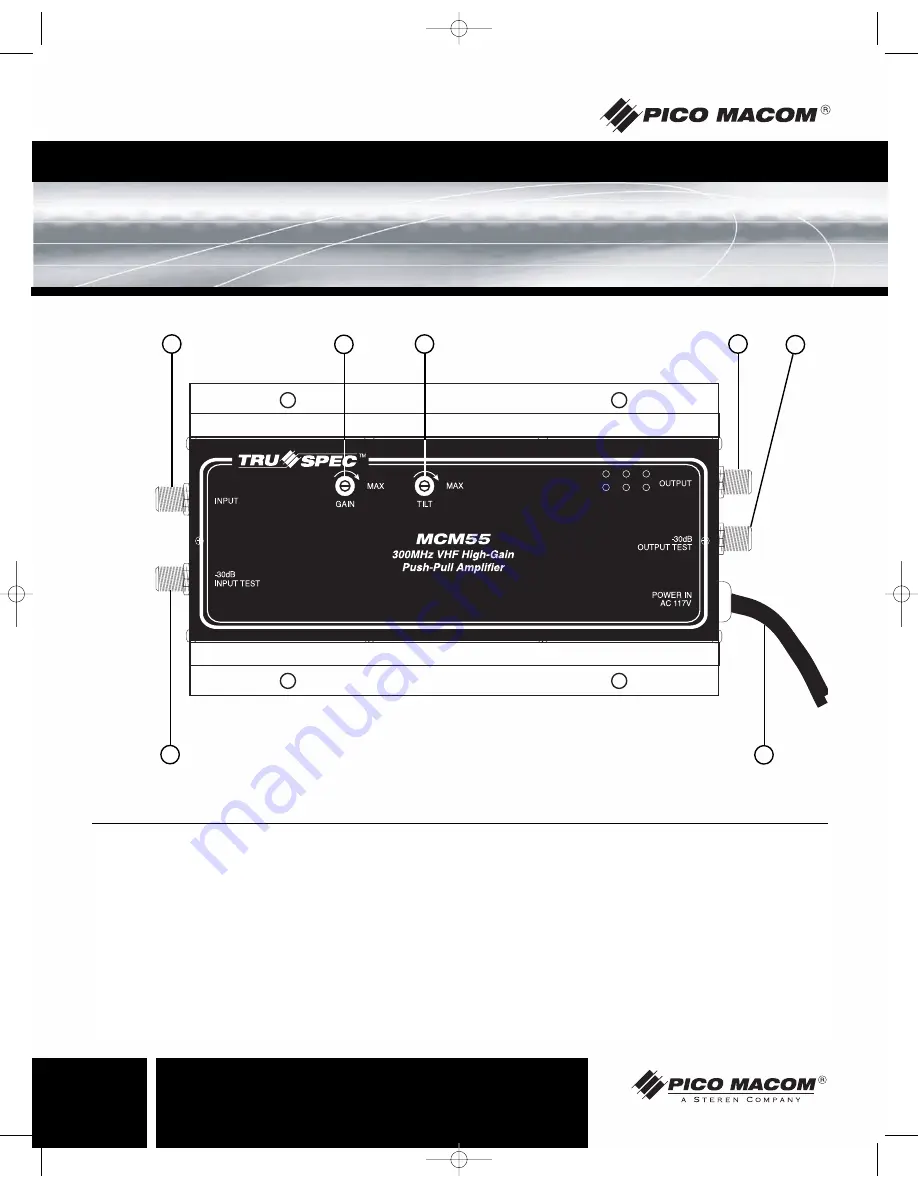 Pico Macom MCM-55 Скачать руководство пользователя страница 6