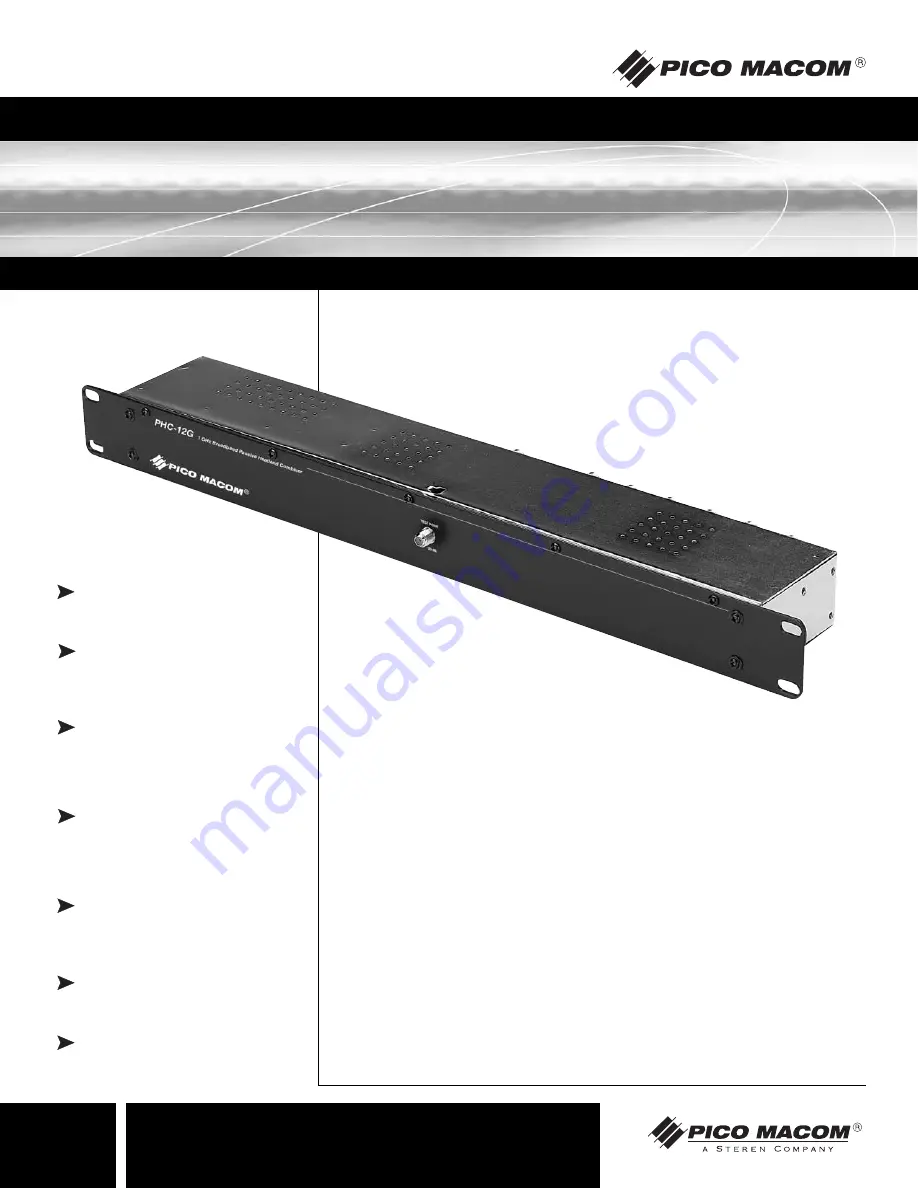 Pico Macom PHC-12G Скачать руководство пользователя страница 4