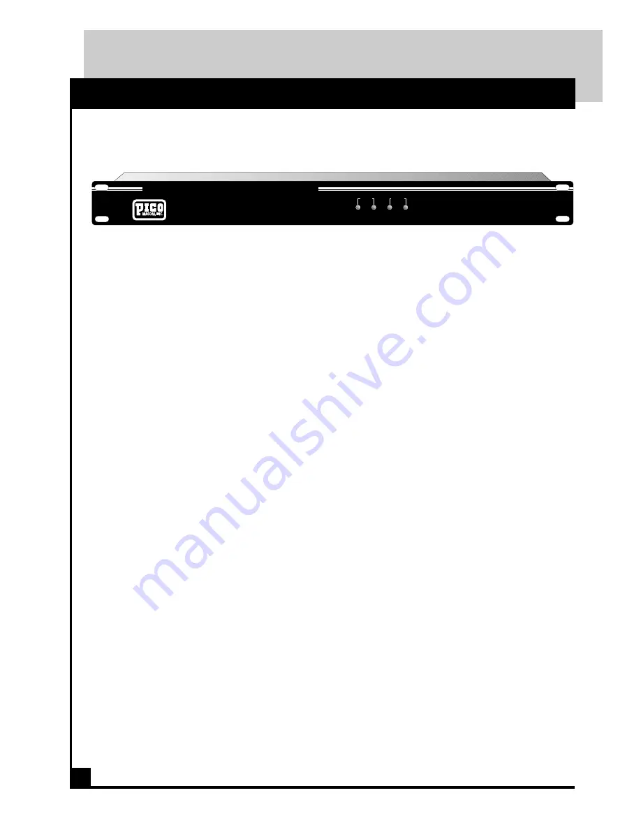 Pico Macom SSP-10/2150A Installating And Operation Manual Download Page 4