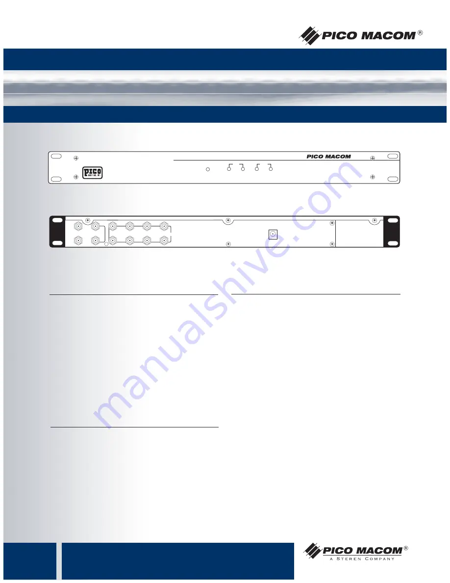 Pico Macom SSP-10/2150A Specifications Download Page 2