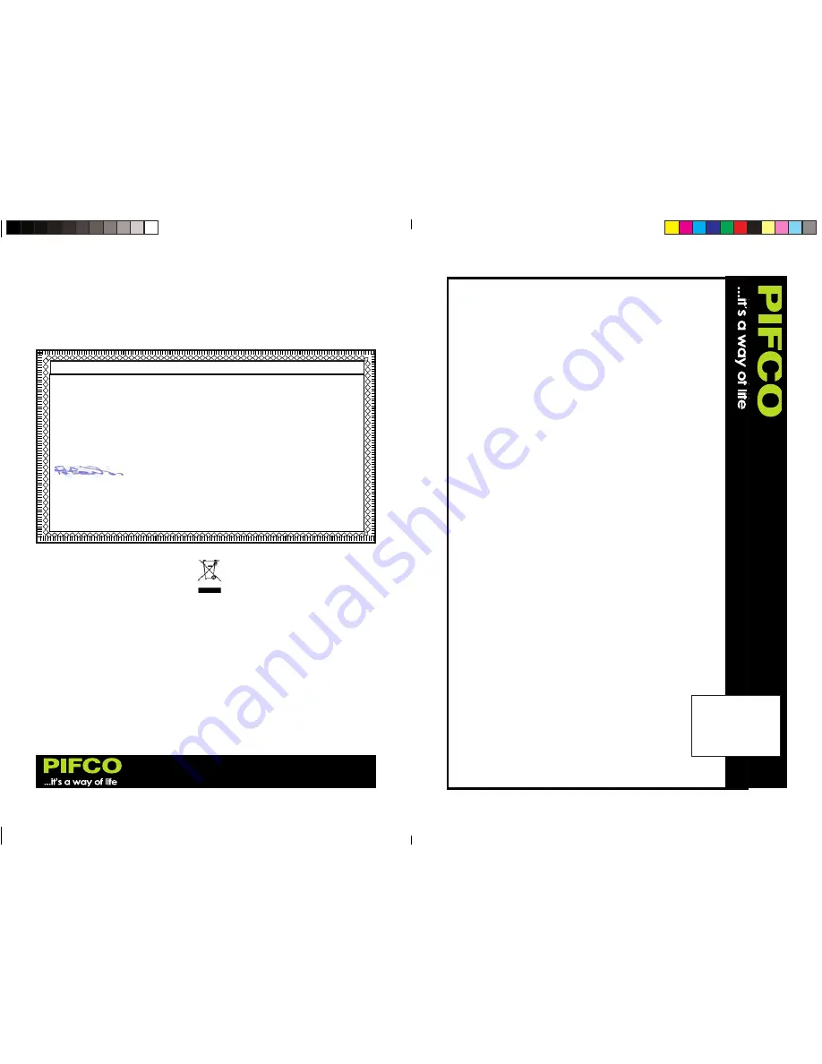 Pifco P28003 Instruction Manual Download Page 4