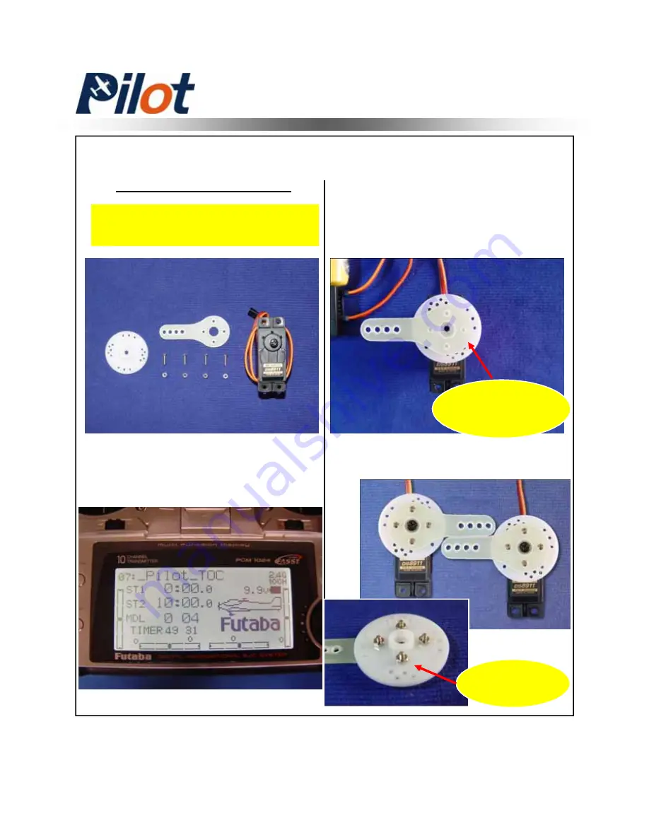 Pilot Communications 30cc Assembly Manual Download Page 12