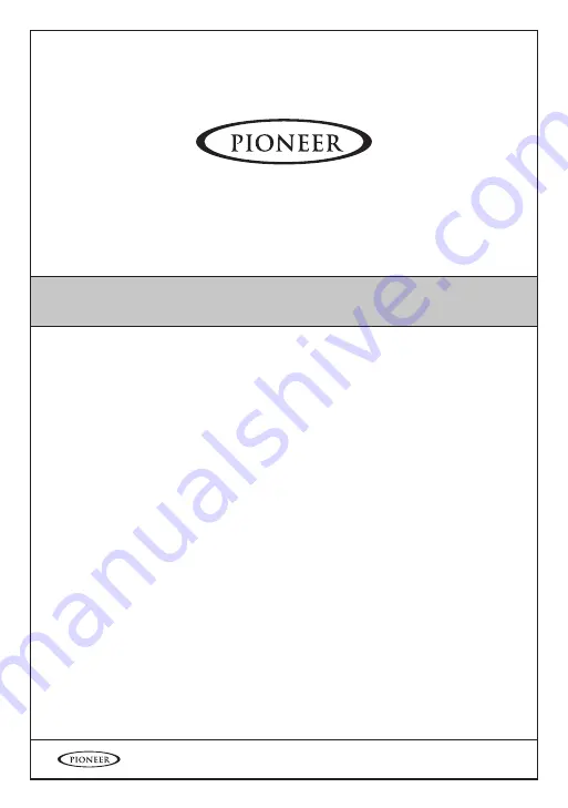 Pioneer 7MT030 Installation Manual Download Page 1