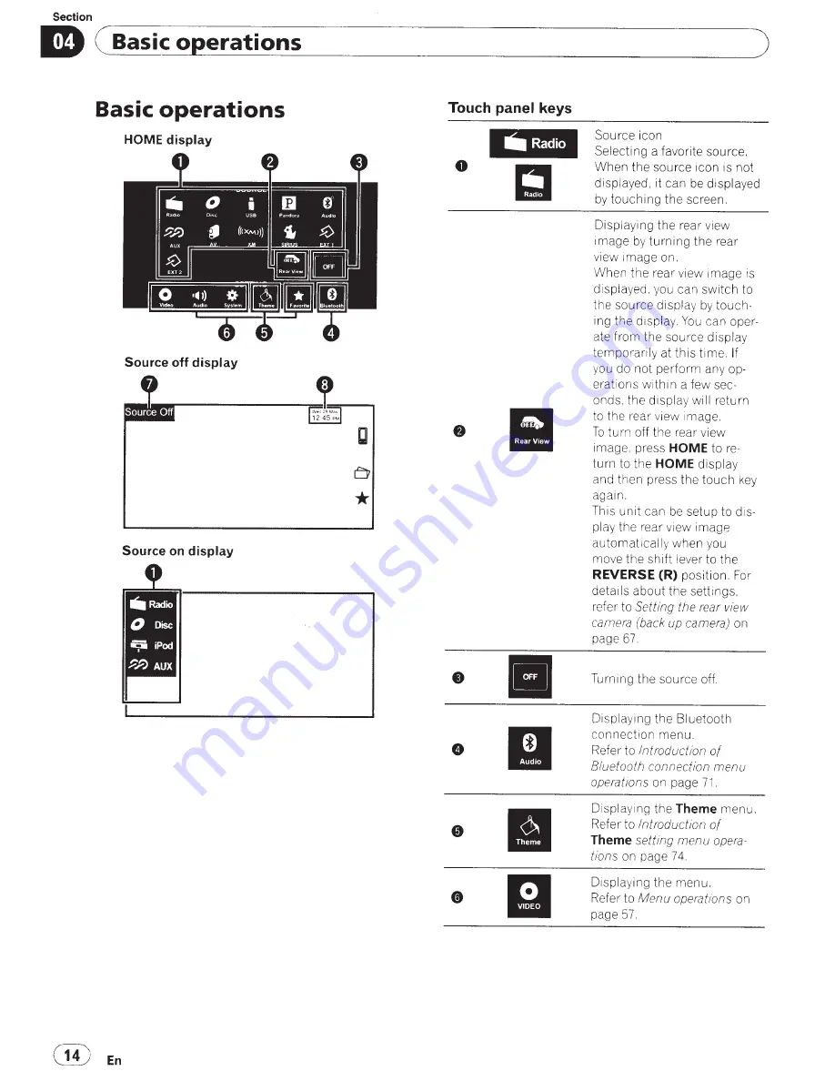 Pioneer AVH-P1400DVD Owner'S Manual Download Page 14