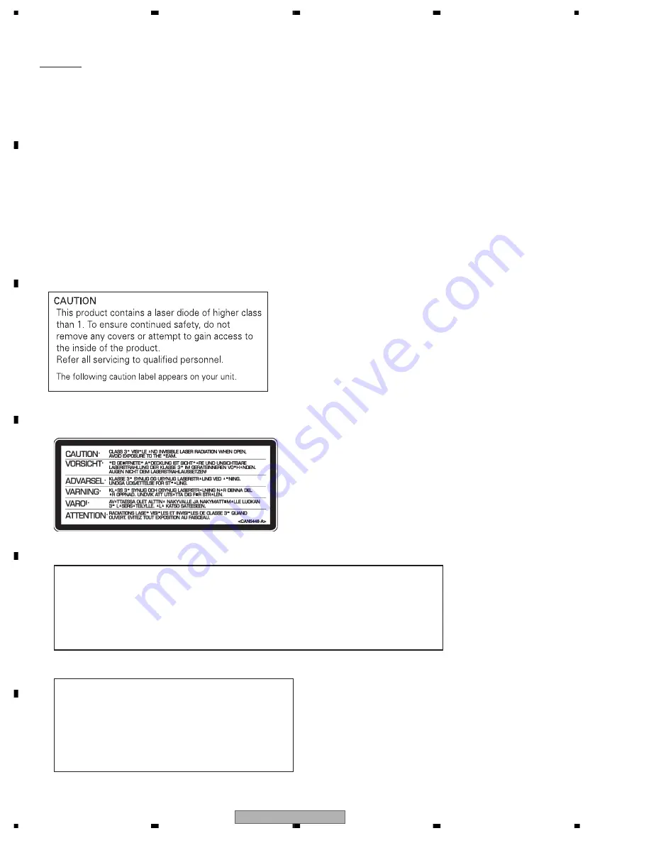 Pioneer AVH-P7900DVD Service Manual Download Page 2