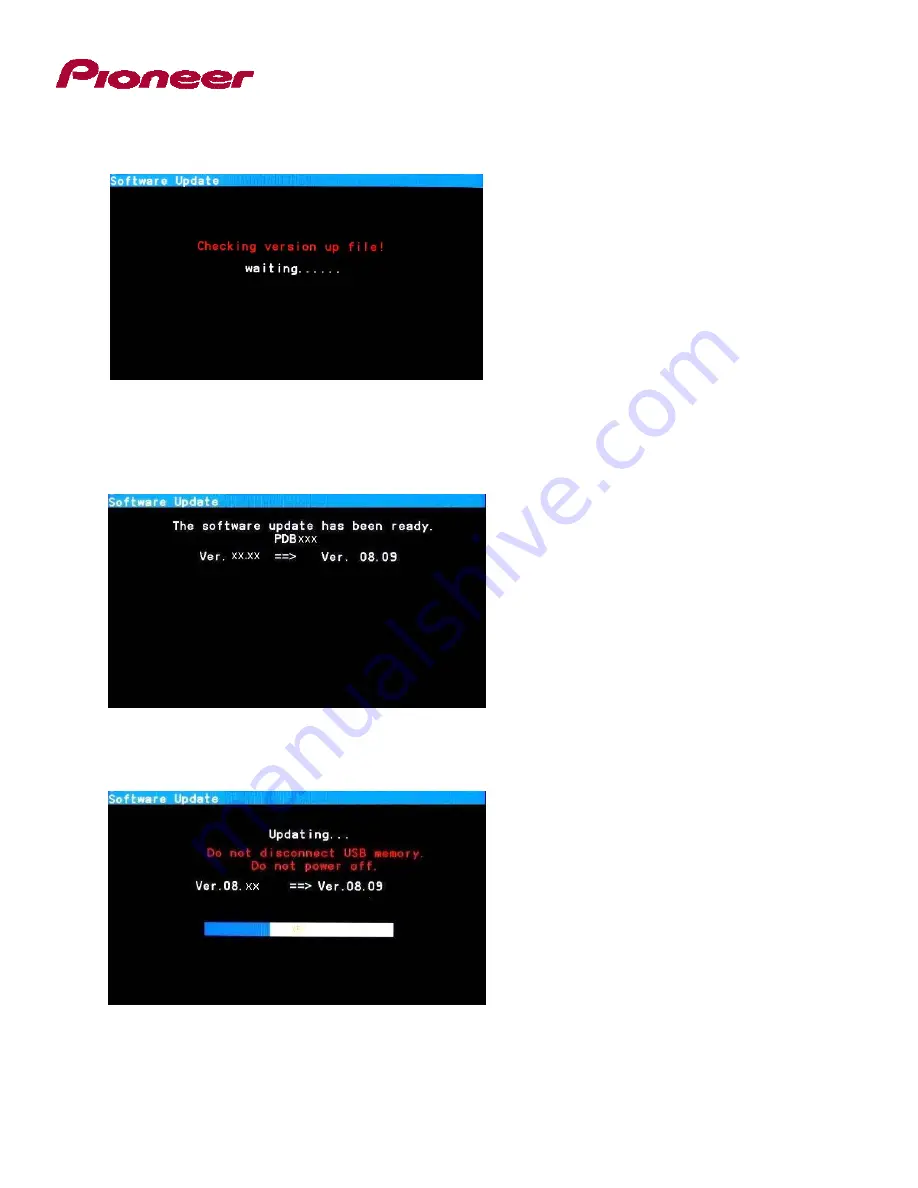 Pioneer AVH-X2500BT Firmware Update Manual Download Page 5