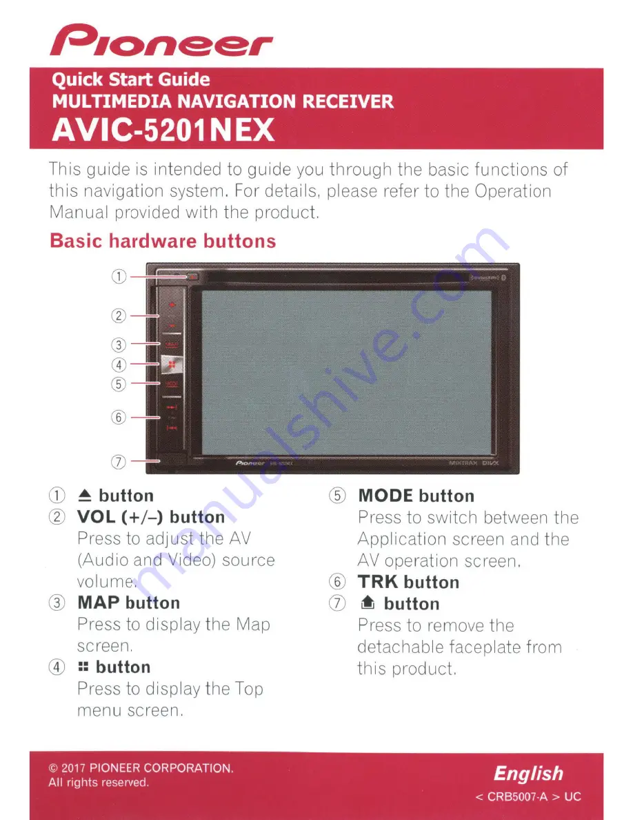 Pioneer AVIC-5201NEX Operation Manual Download Page 104