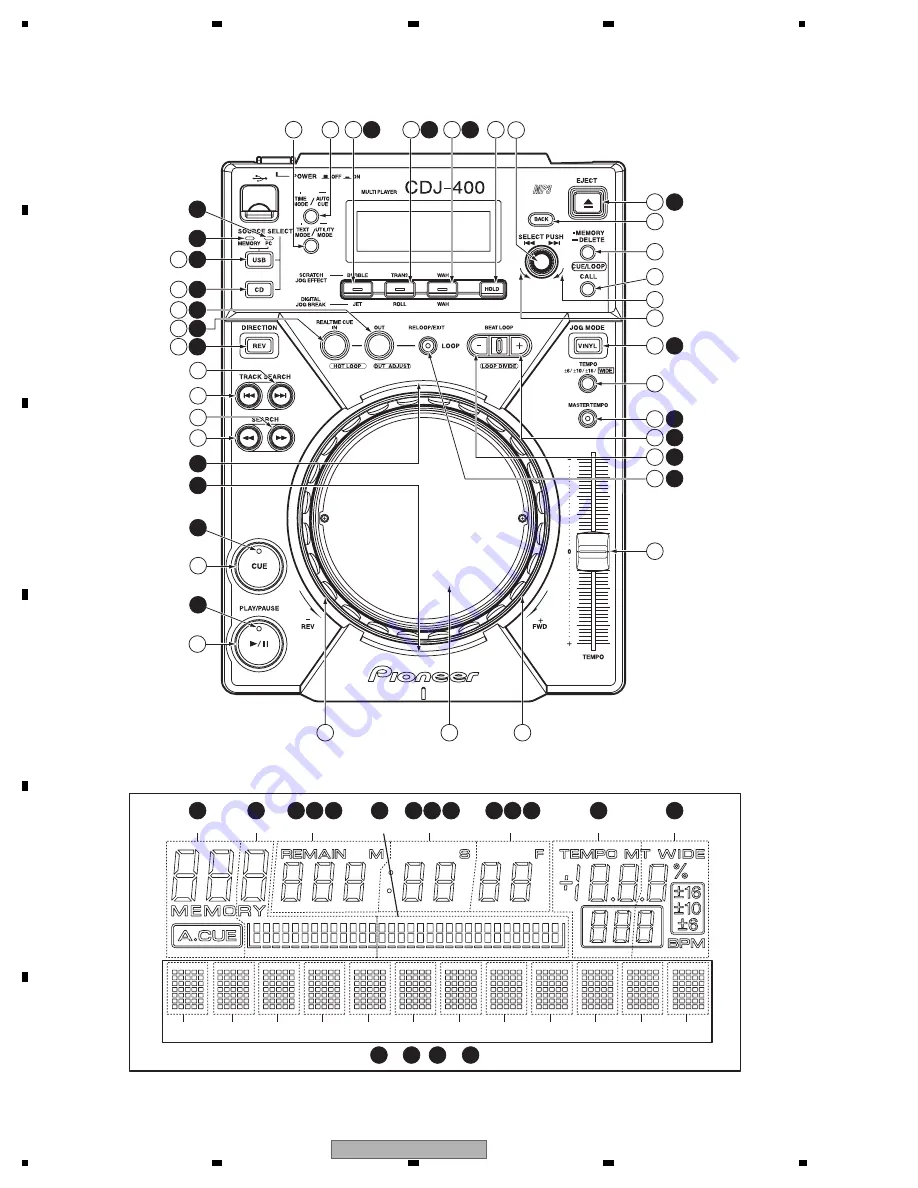 Pioneer CDJ-400 - Cd/Media Player Скачать руководство пользователя страница 26