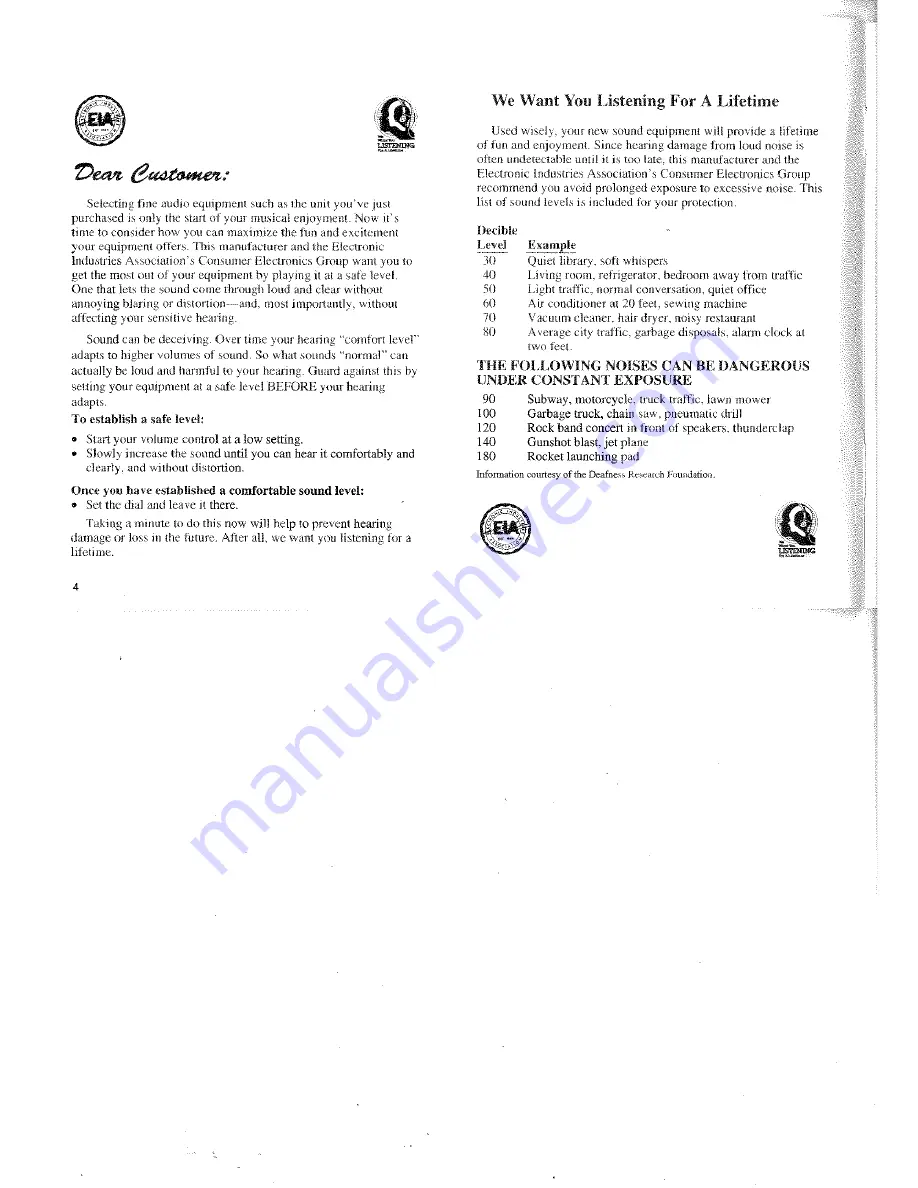 Pioneer CDX-FM121 Owner'S Manual Download Page 4