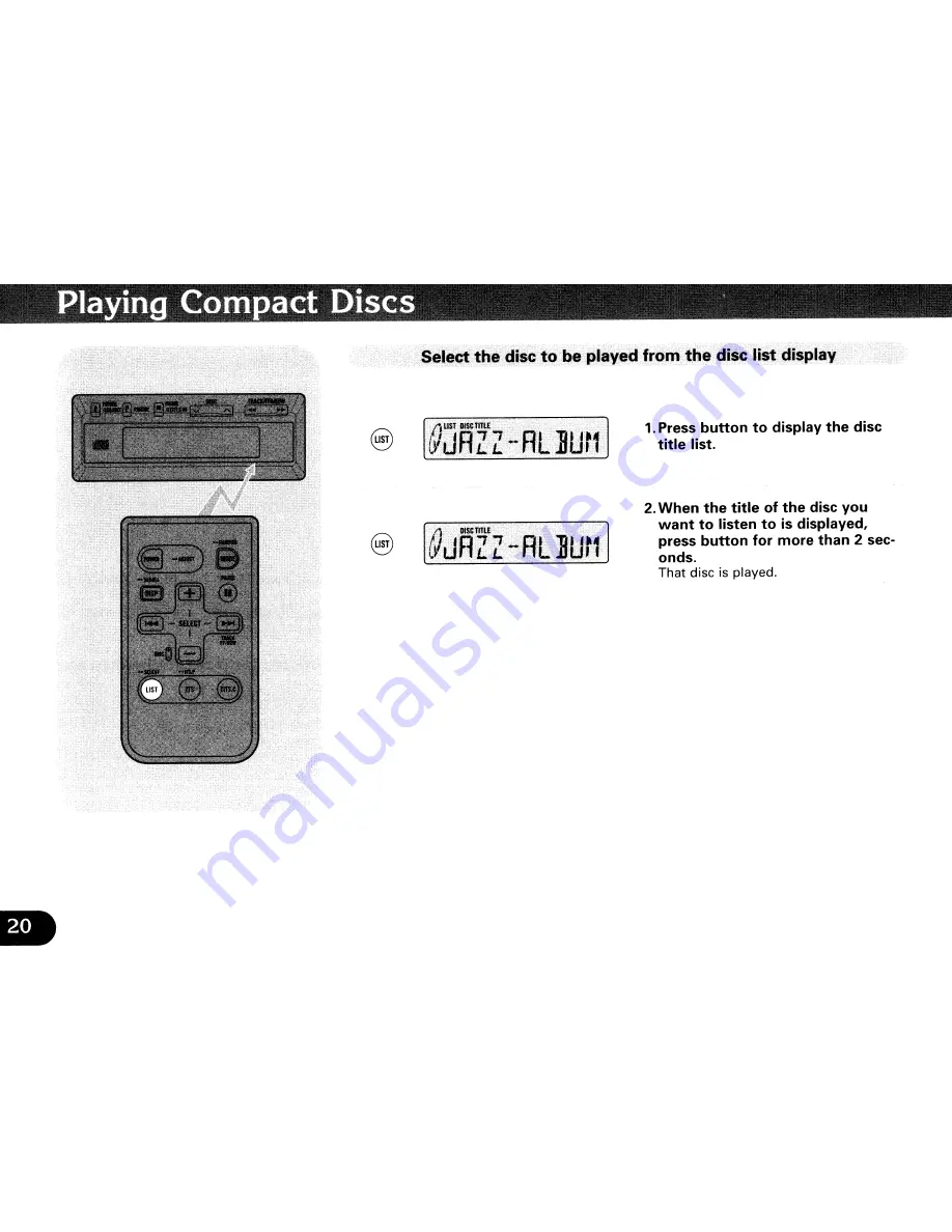 Pioneer CDX-FM12S9 Operation Manual Download Page 20