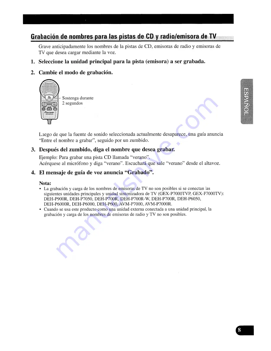 Pioneer CDX-P2050VS Operation Manual Download Page 33