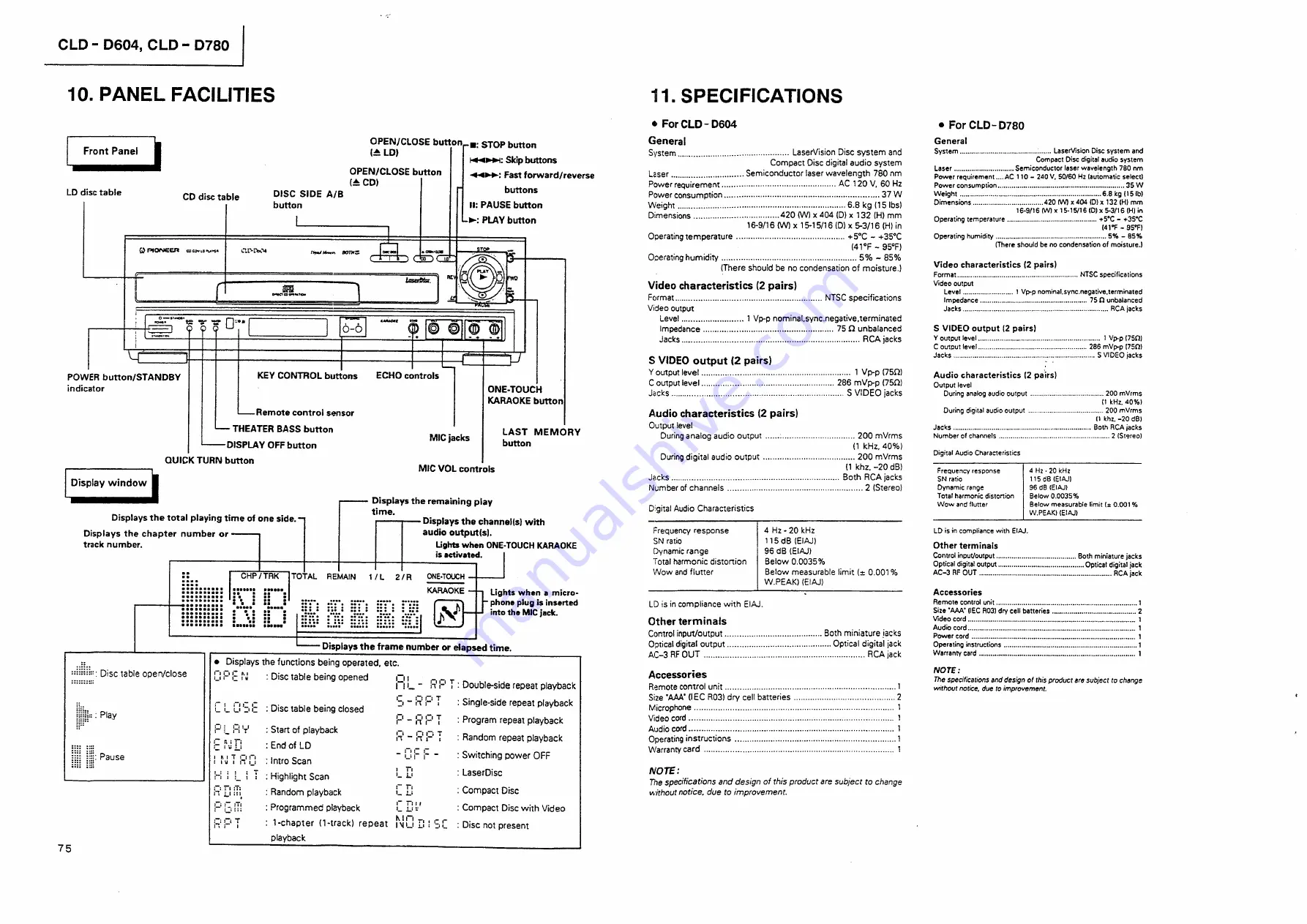 Pioneer CLD-D780 Service Manual Download Page 60