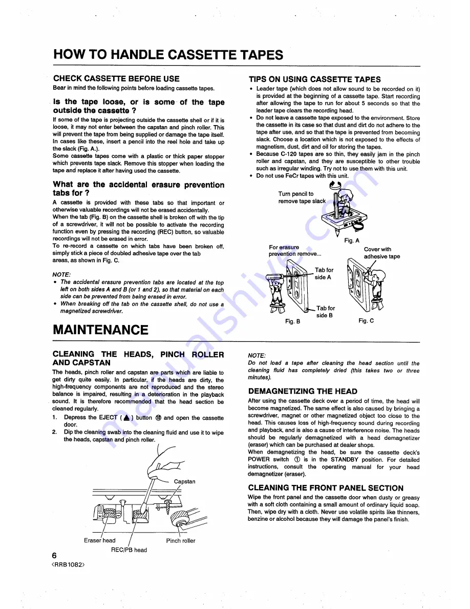 Pioneer CT-113 Operating Instructions Manual Download Page 6