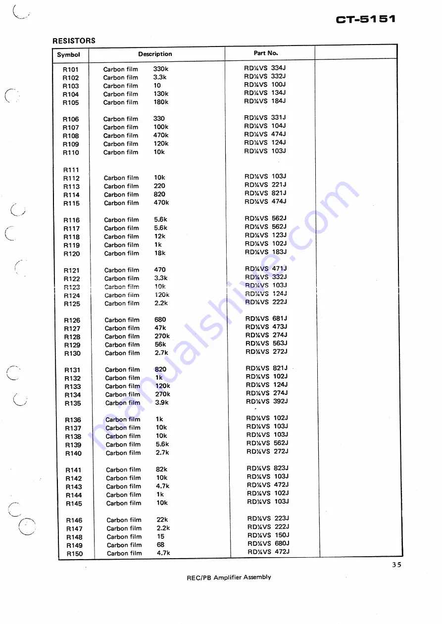 Pioneer CT-5151 Service Manual Download Page 8