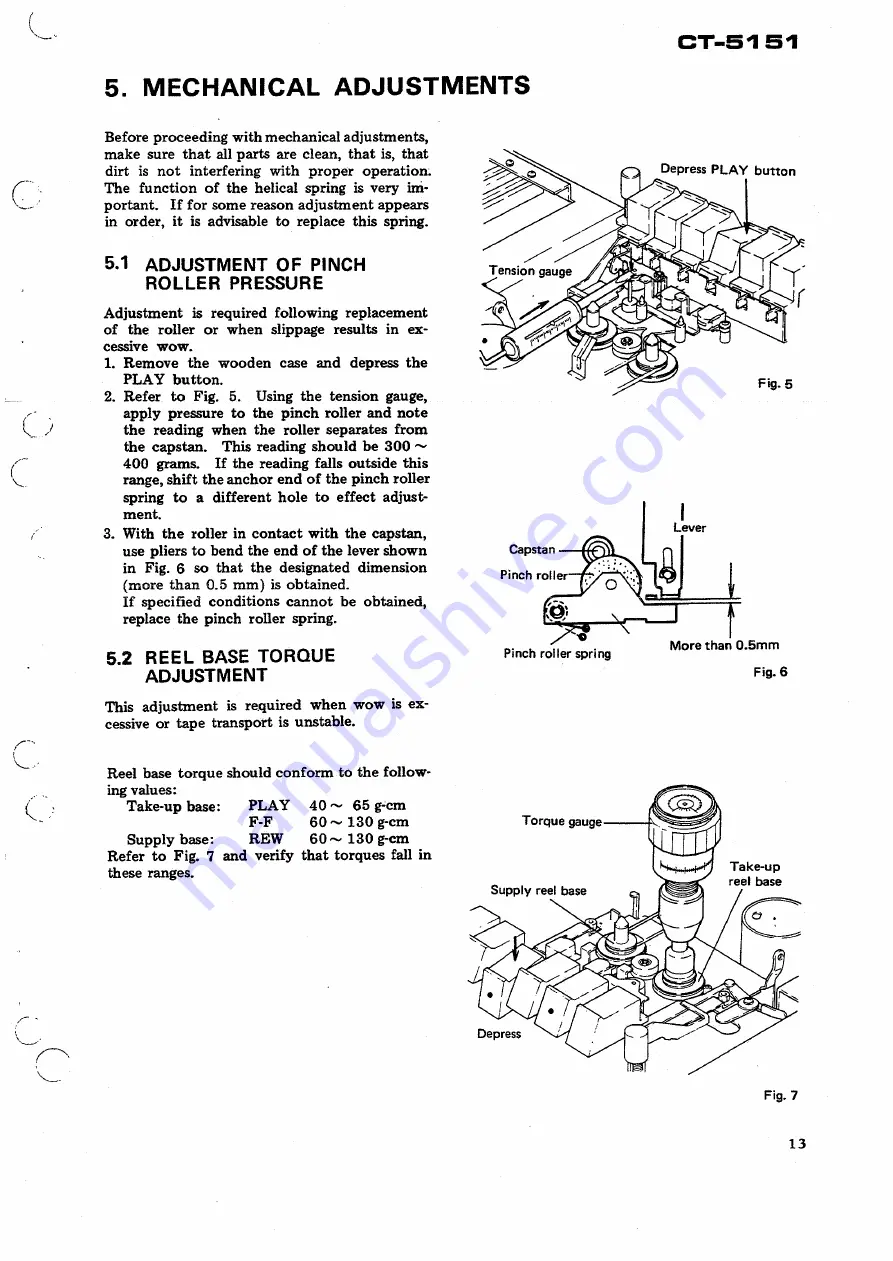 Pioneer CT-5151 Service Manual Download Page 44