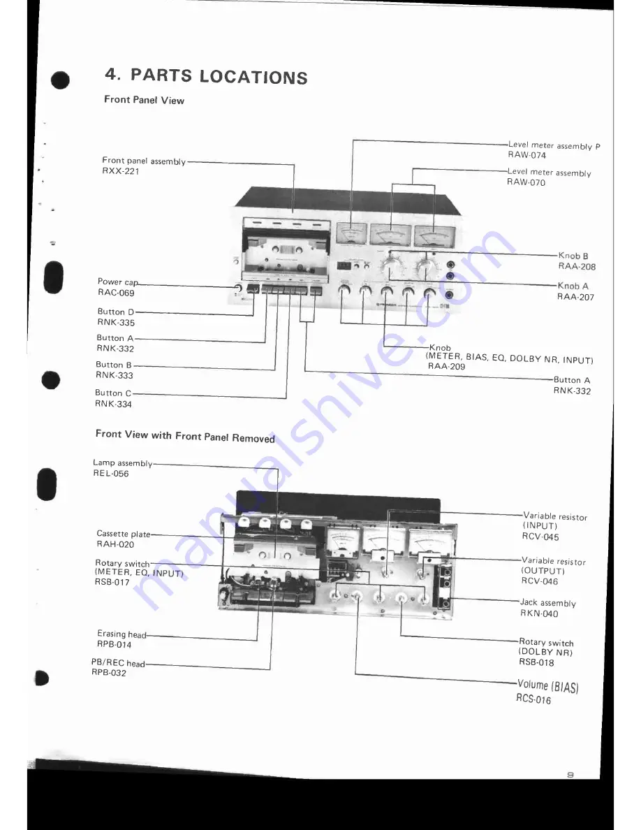 Pioneer CT-F700 Service Manual Download Page 10