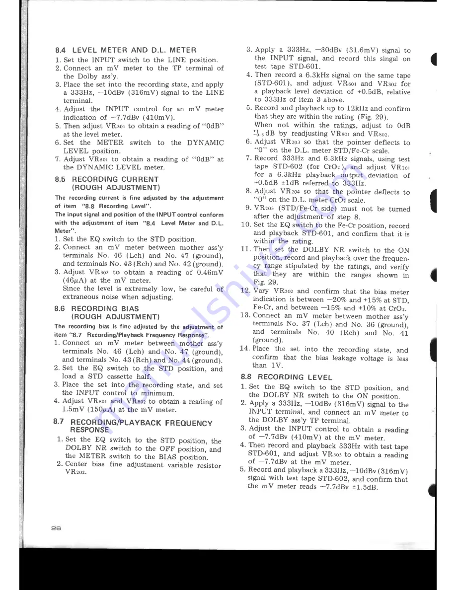 Pioneer CT-F700 Service Manual Download Page 24