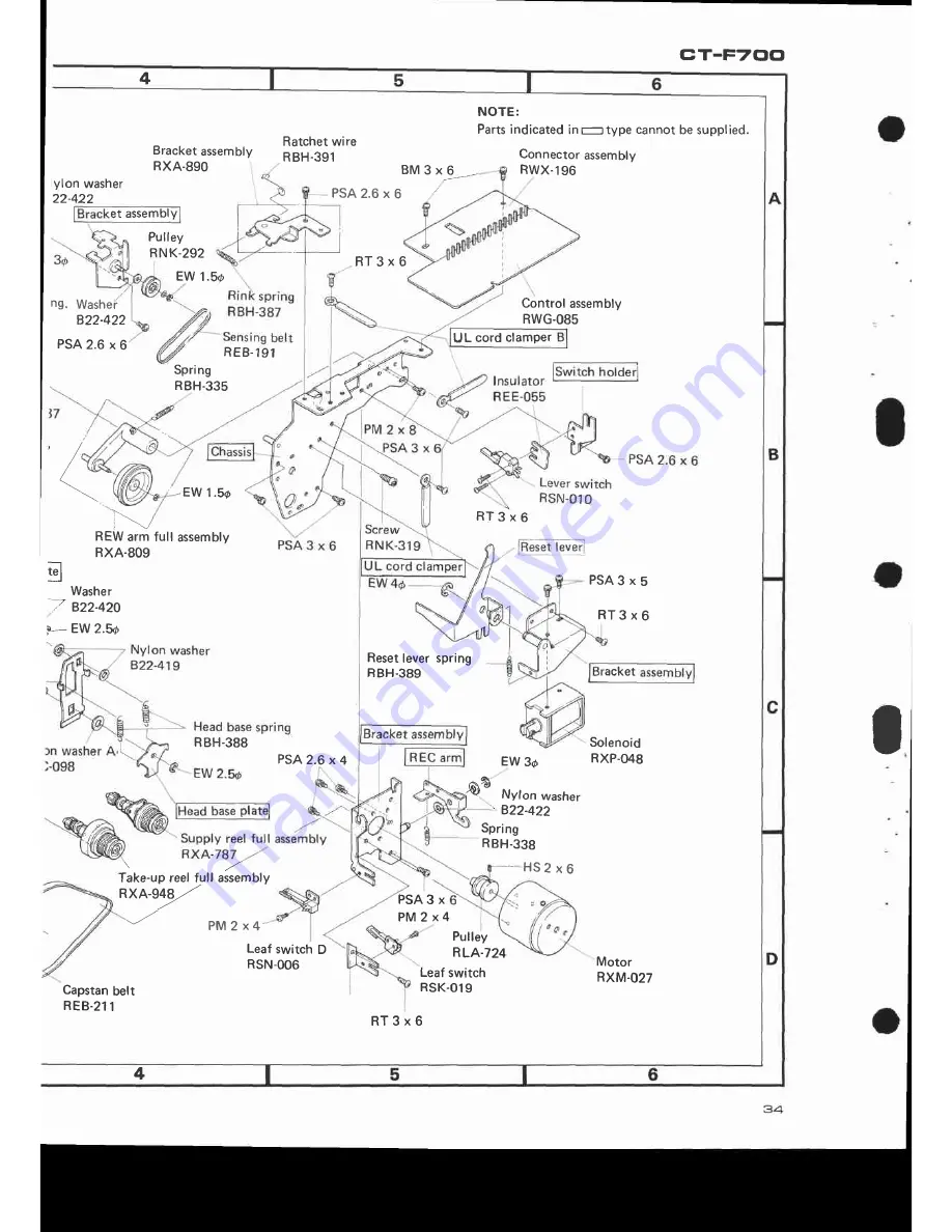 Pioneer CT-F700 Service Manual Download Page 33