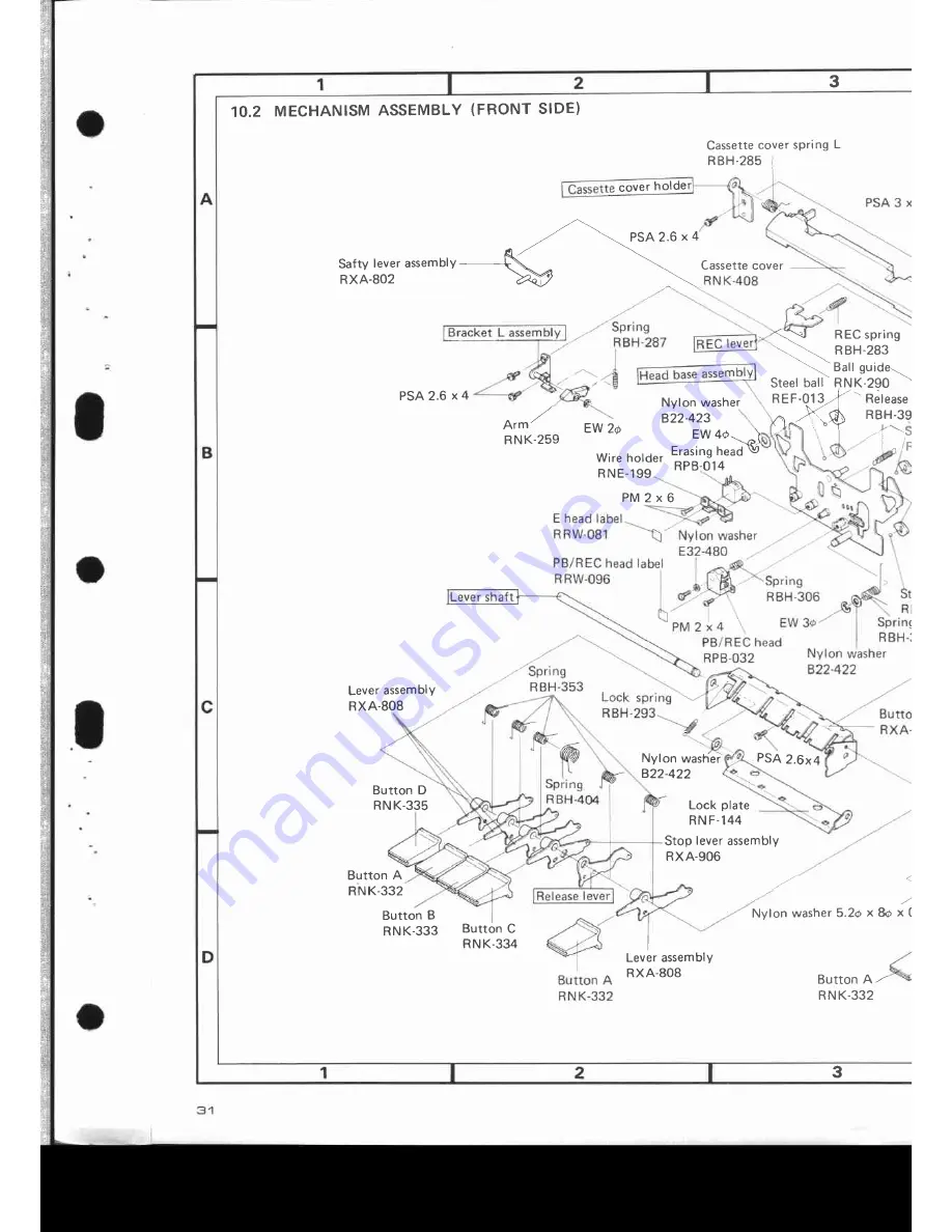 Pioneer CT-F700 Service Manual Download Page 34