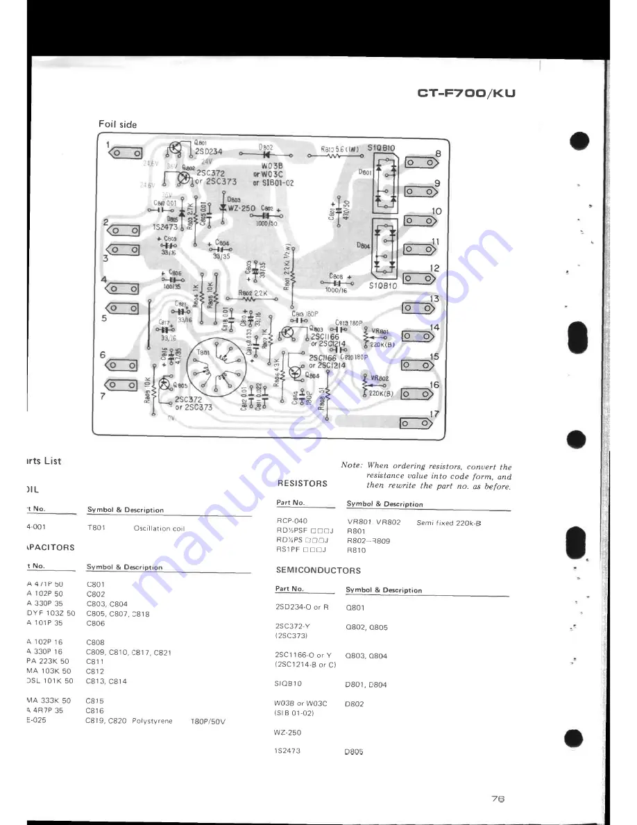 Pioneer CT-F700 Service Manual Download Page 79