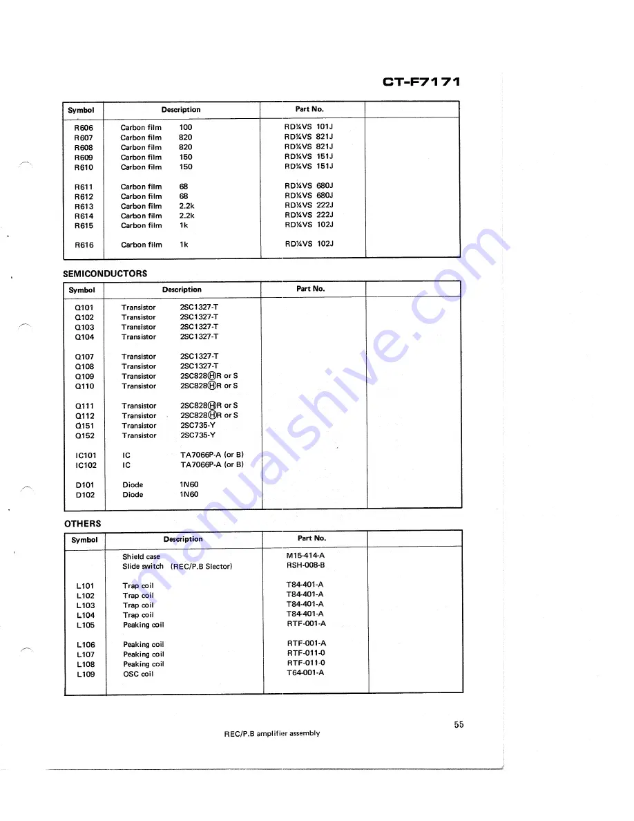 Pioneer CT-F7171 Service Manual Download Page 48