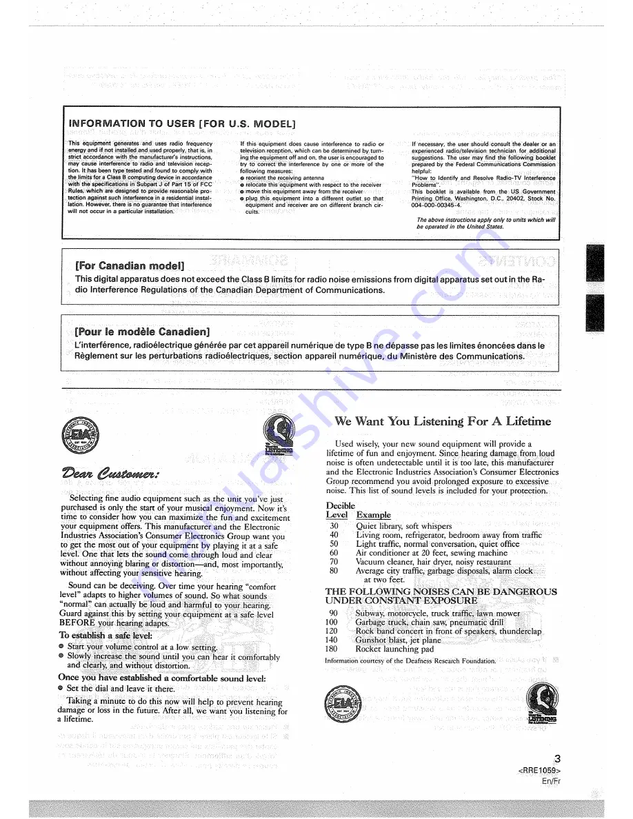 Pioneer CT-M50R Operating Instructions Manual Download Page 3