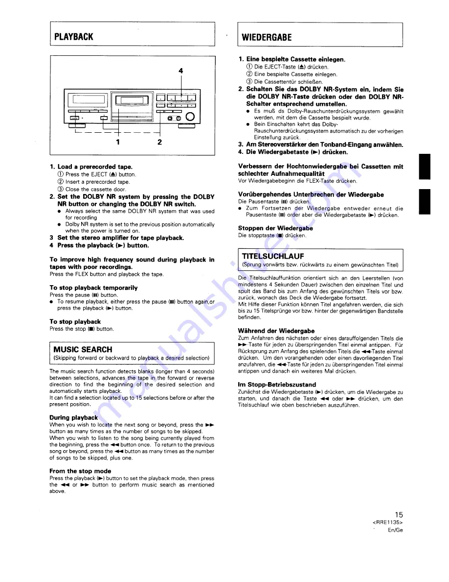 Pioneer CT-S250 Скачать руководство пользователя страница 15