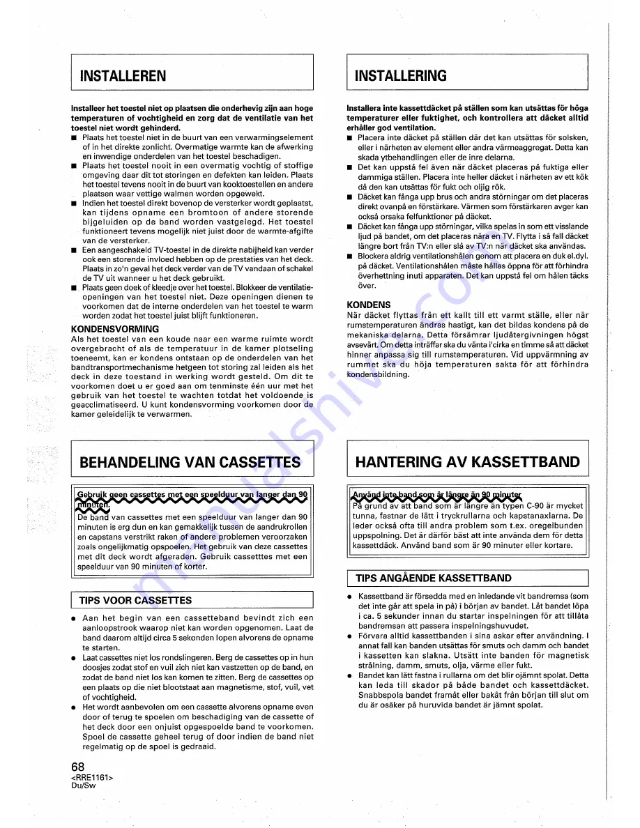 Pioneer CT-S670D Operating Instructions Manual Download Page 68