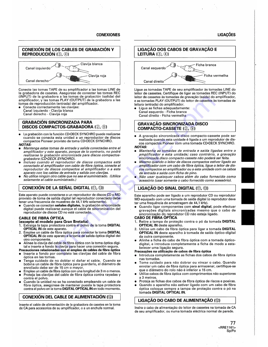 Pioneer CT-S670D Operating Instructions Manual Download Page 77