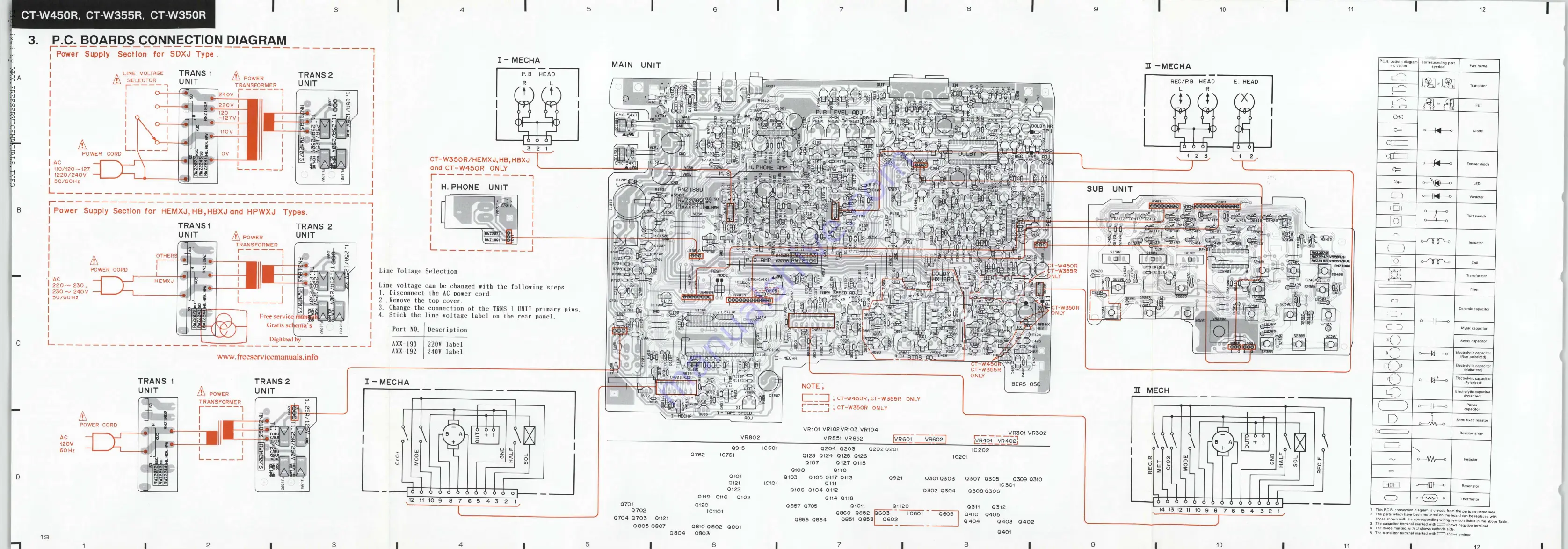 Pioneer CT-W350R Service Manual Download Page 8