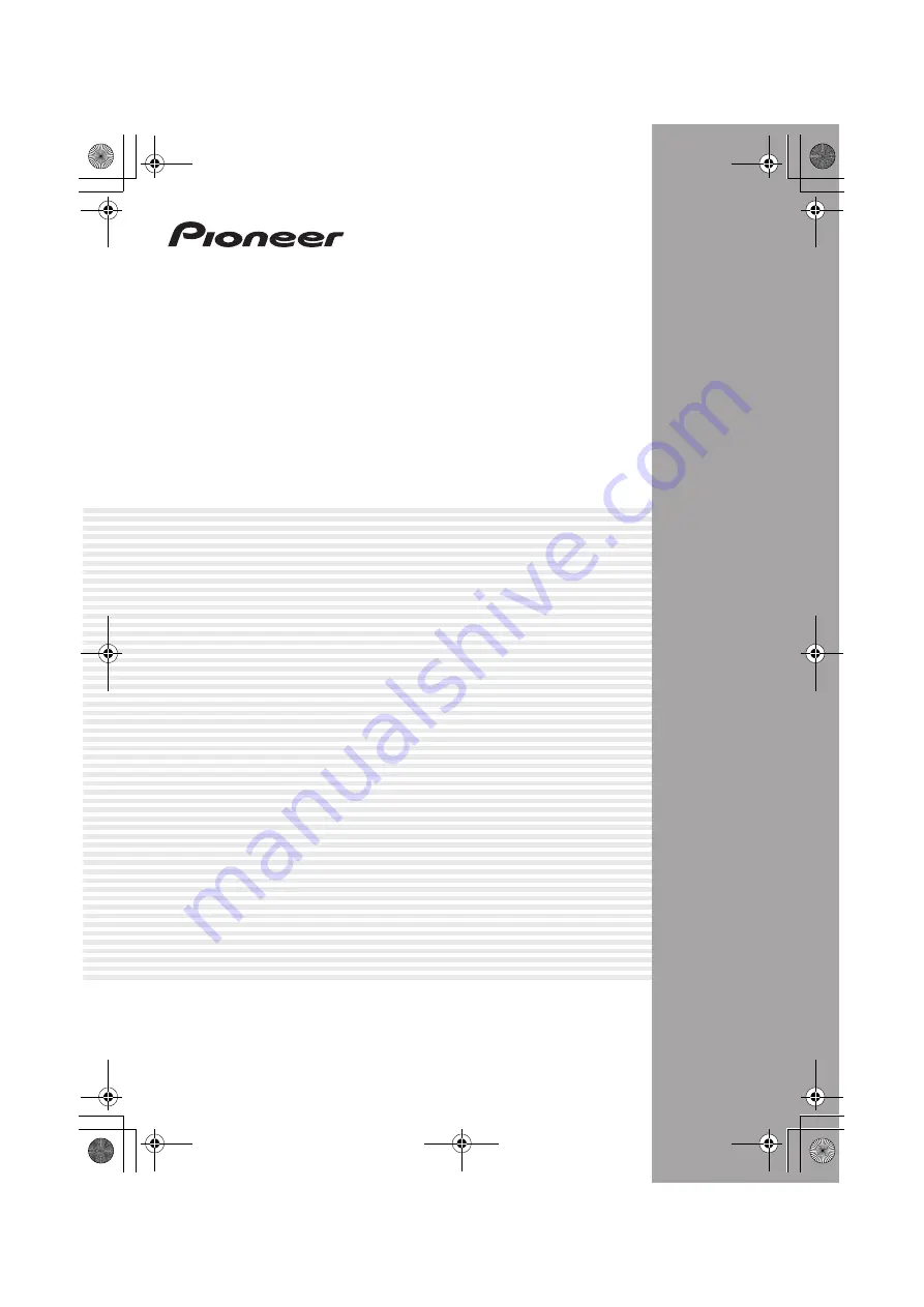 Pioneer CU-RF100-U Operating Instructions Manual Download Page 1