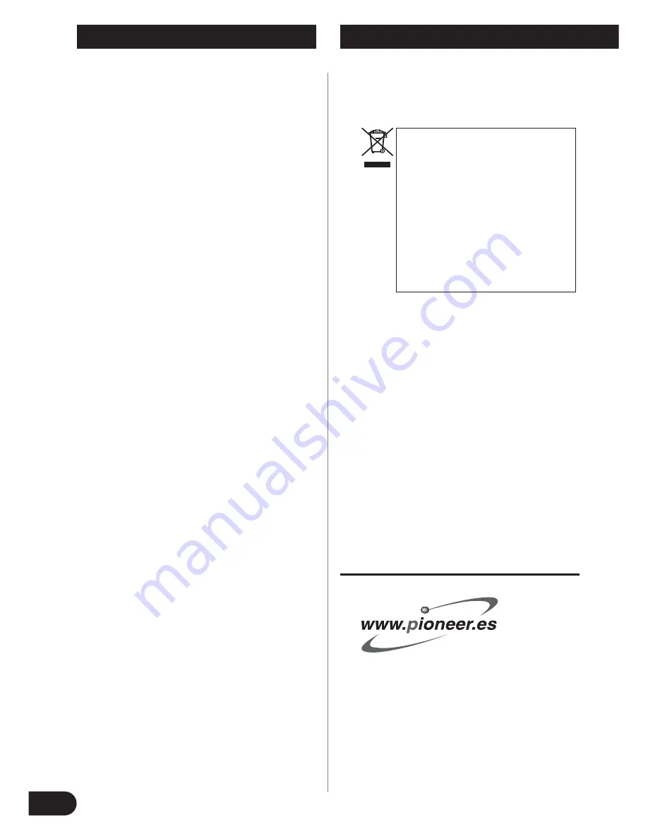 Pioneer D2000SPL Owner'S Manual Download Page 20