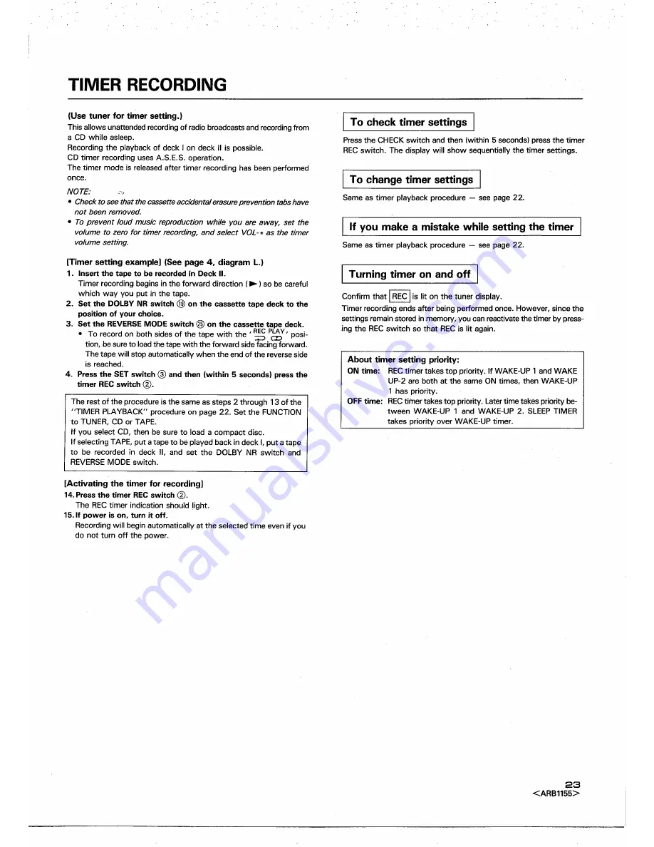 Pioneer DC-X82 Operating Instructions Manual Download Page 23