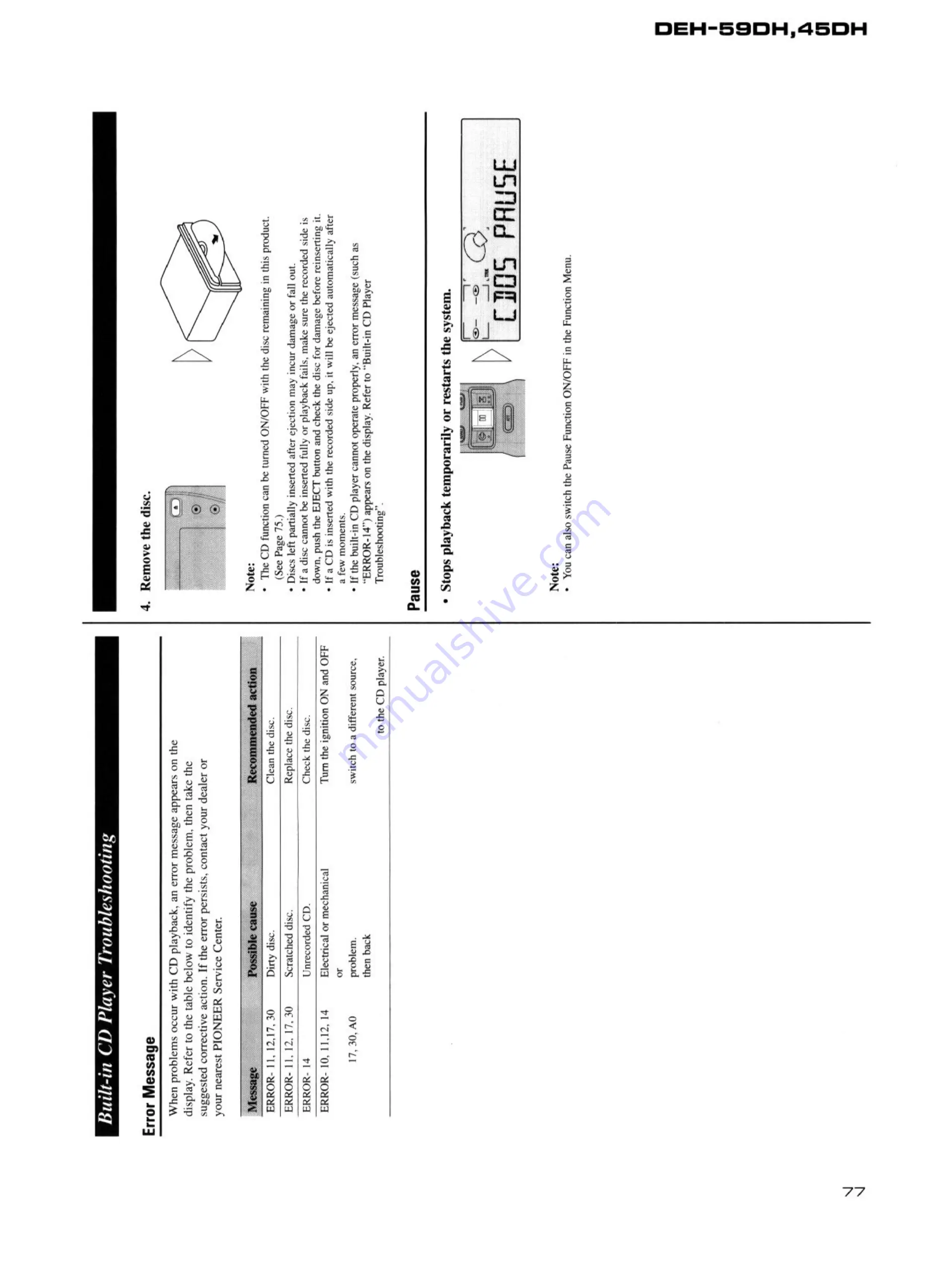 Pioneer DEH-45DH Скачать руководство пользователя страница 77