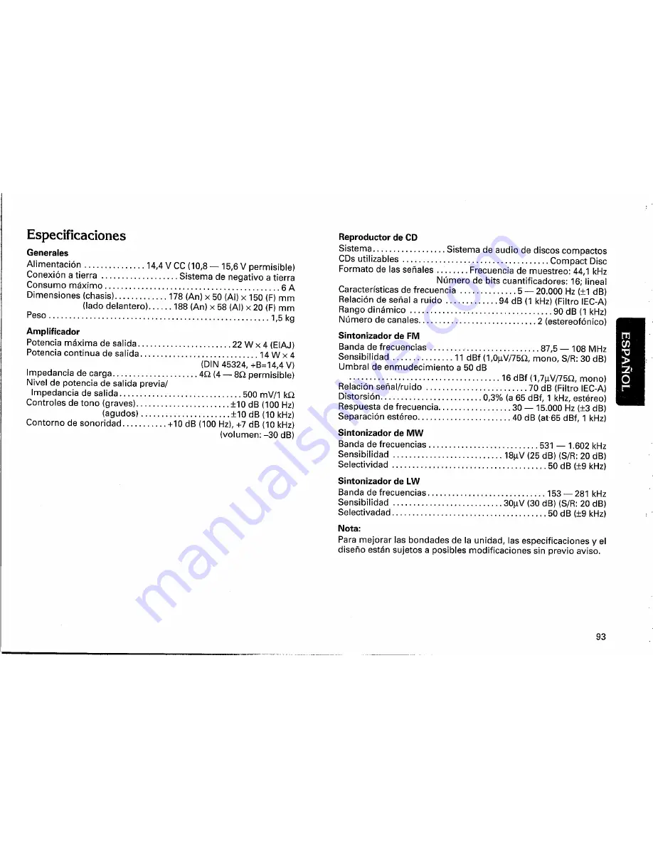 Pioneer DEH-515RDS Owner'S Manual Download Page 93