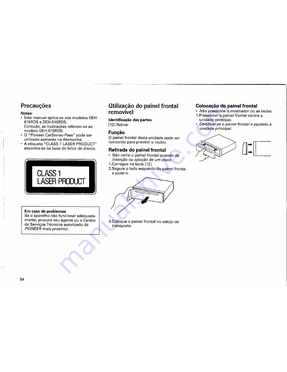 Pioneer DEH-515RDS Owner'S Manual Download Page 94