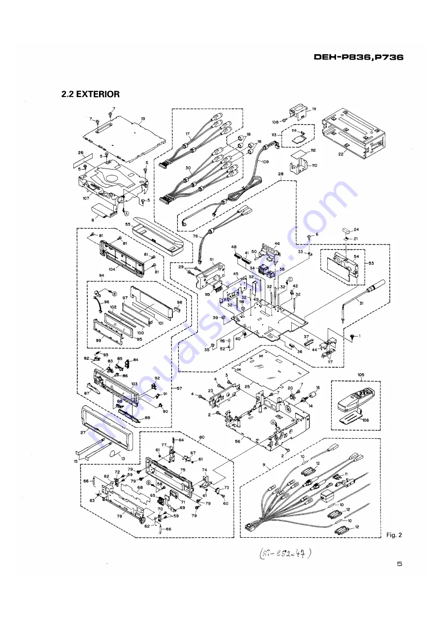 Pioneer deh-p736 Скачать руководство пользователя страница 5