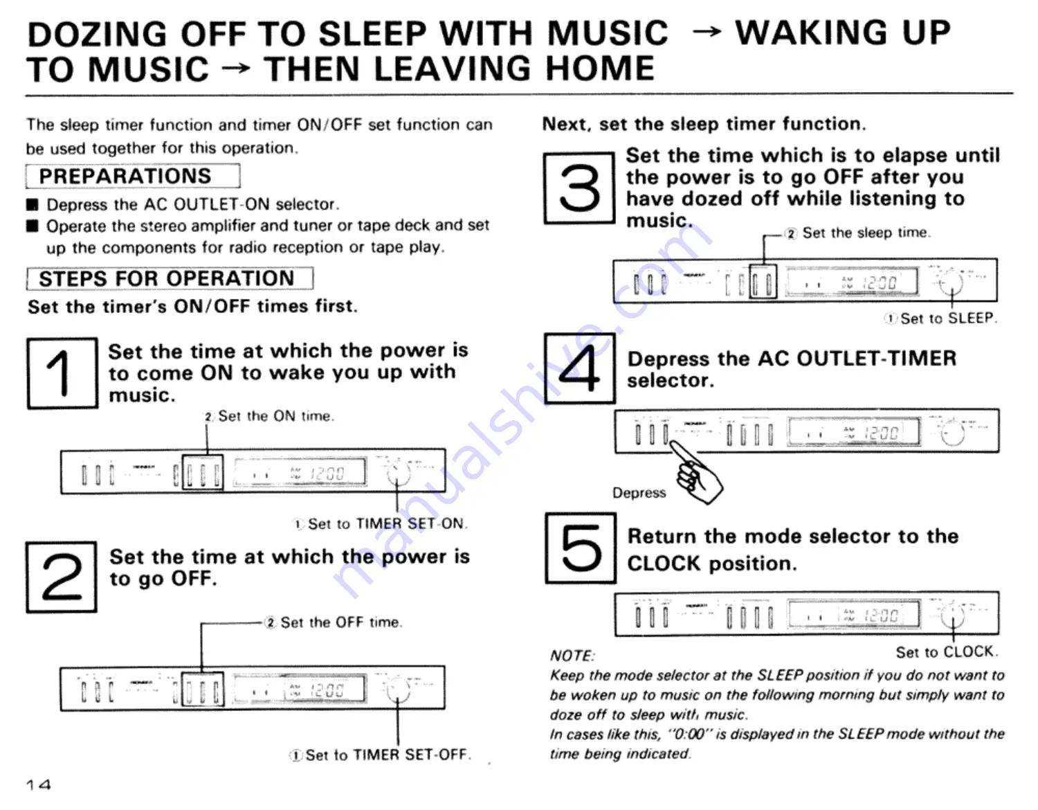 Pioneer DT-505 Operating Instructions Manual Download Page 15